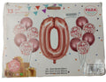 Casey 13pc Rose Gold and White Balloon Set Nr 0 My Store