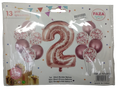 Casey 13pc Rose Gold and White Balloon Set Nr 2 My Store