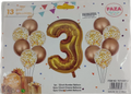 Casey 13pc Gold and White Balloon Set Nr 3 My Store