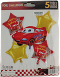 Casey 5pc Red Cars Themed Birthday Balloon Set My Store