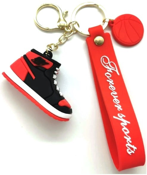 Casey High Top Mini Sneaker Design 3D KeyChain Red And My Store