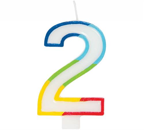 Casey 7cm Multicolor Numerical Birthday Candle Nr.2 My Store