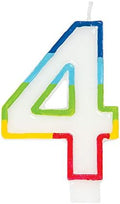 Casey 7cm Multicolor Numerical Birthday Candle Nr.4 My Store