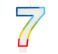 Casey 7cm Multicolor Numerical Birthday Candle Nr.7 My Store