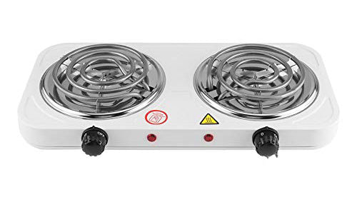 Casey Koala Electric 2 Hot Plate Spiral Stove Colour: White My Store