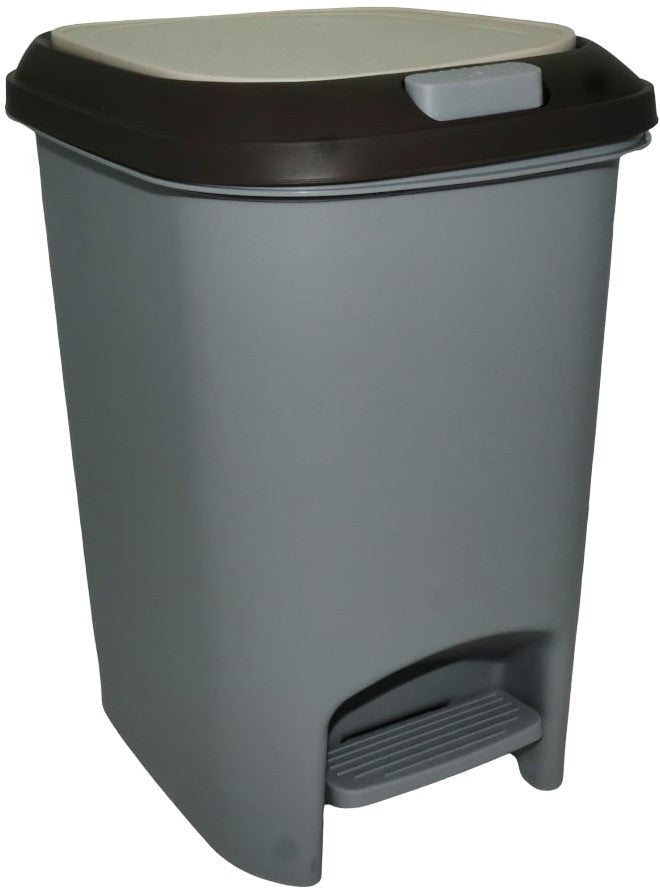 Casey 10 Litre Step On Pedal Waste Bin Grey My Store