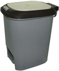 Casey 15 Litre Step On Pedal Waste Bin Grey My Store