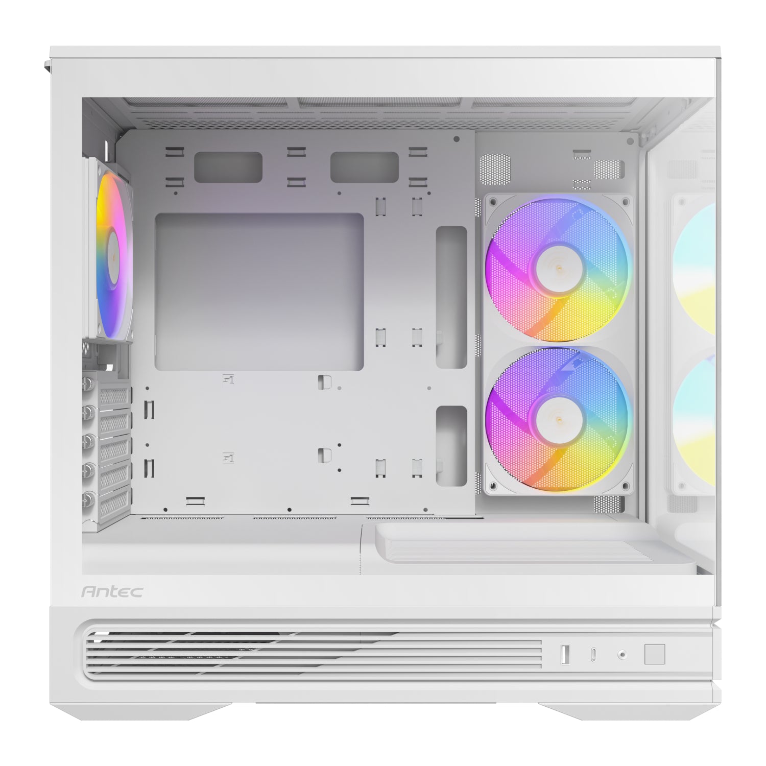 Antec C2M ARGB Compact Micro-ATX Gaming Chassis - White