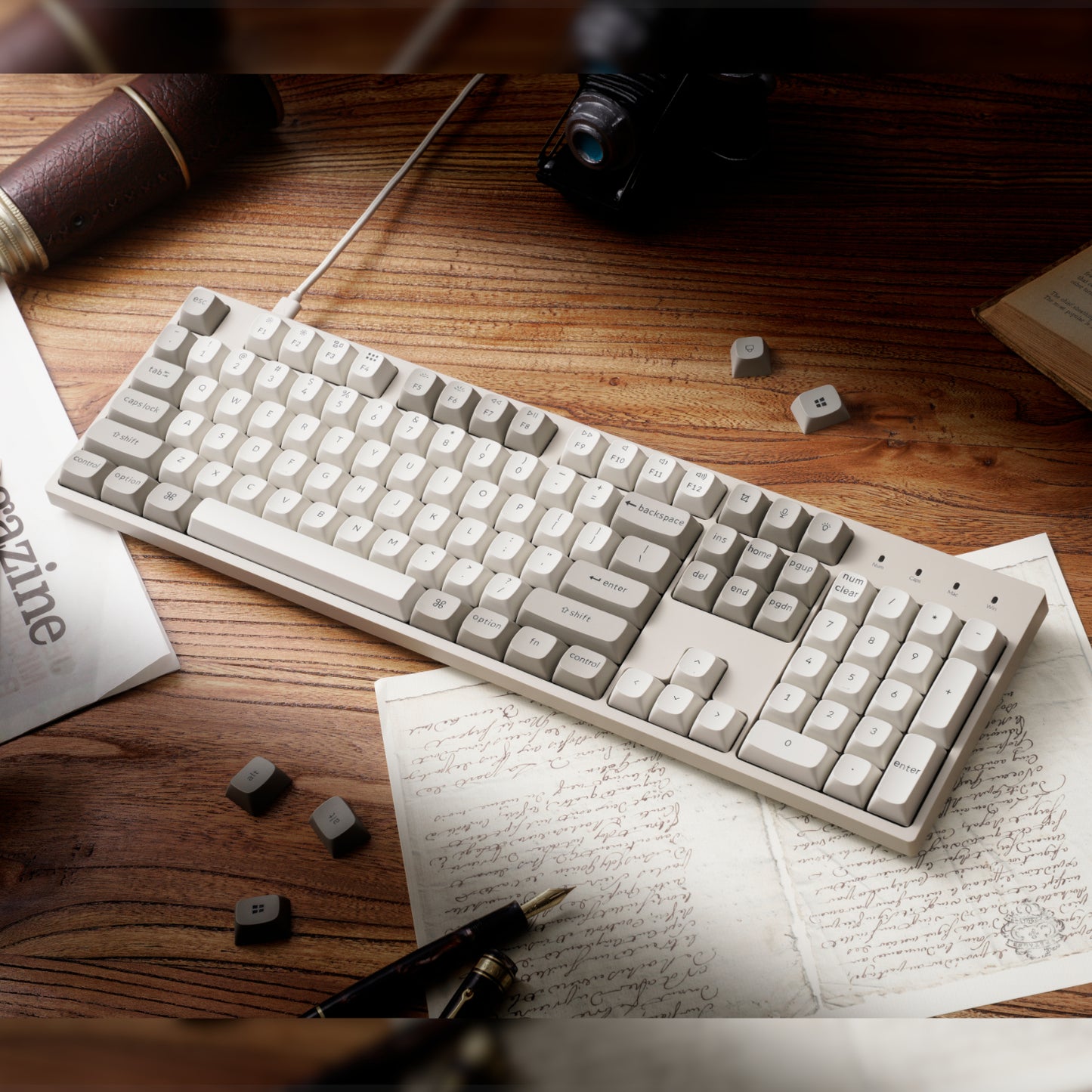 Keychron C2 Pro 100% 8K Super Red Switch Hot-Swap RGB Wired Custom Mechanical Keyboard