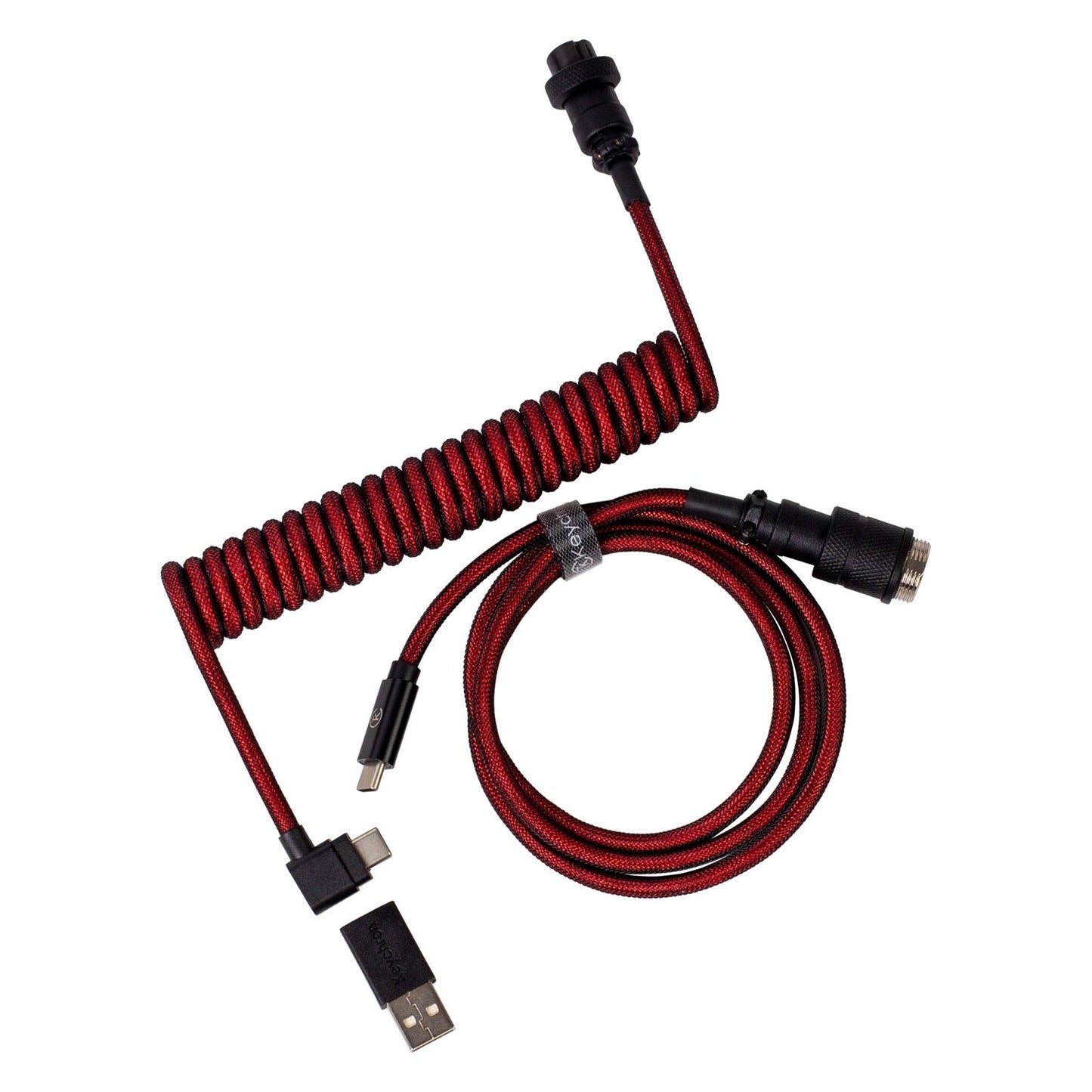 Keychron Coiled Aviator Cable - Red