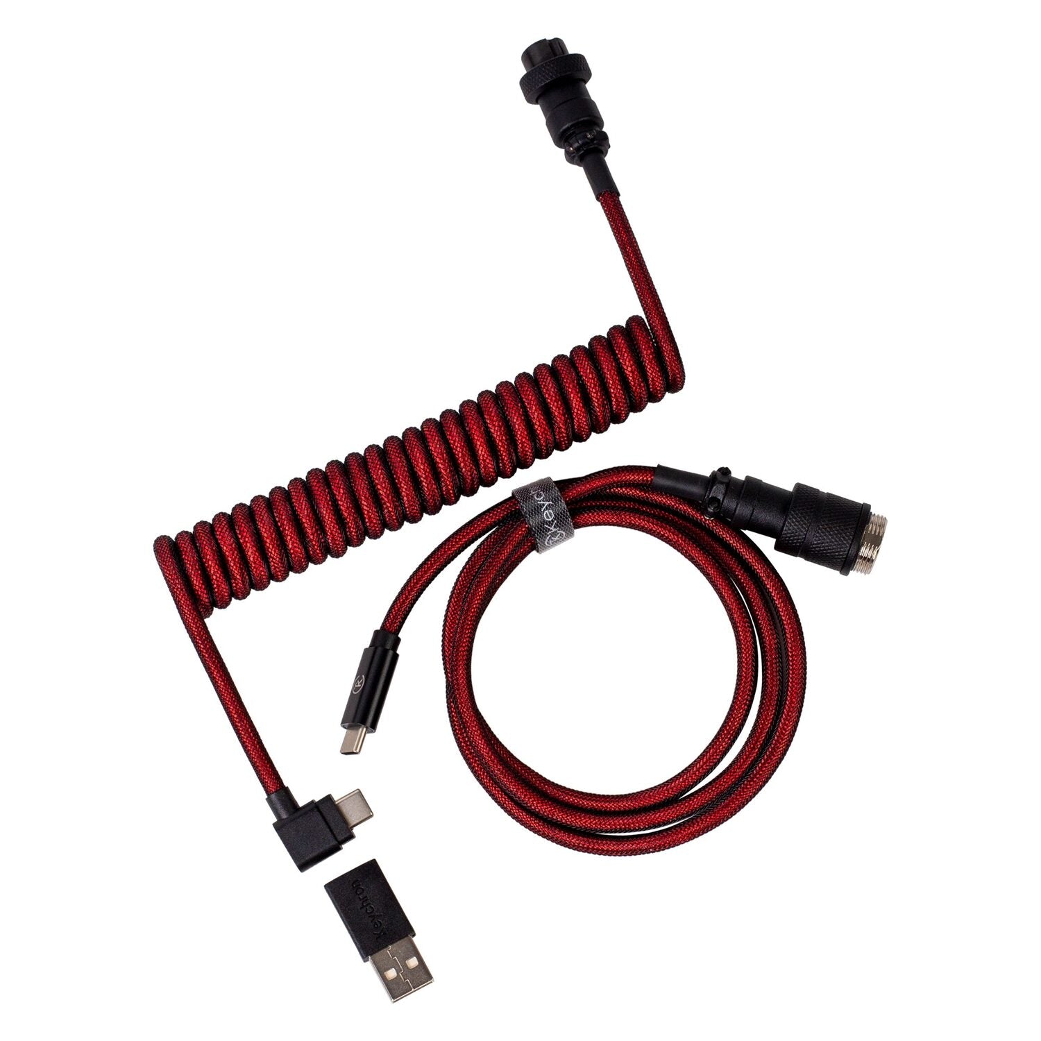 Keychron Coiled Aviator Cable - Red