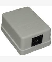 LinkQnet RJ45 CAT6 Single Wall Mount Surface Box