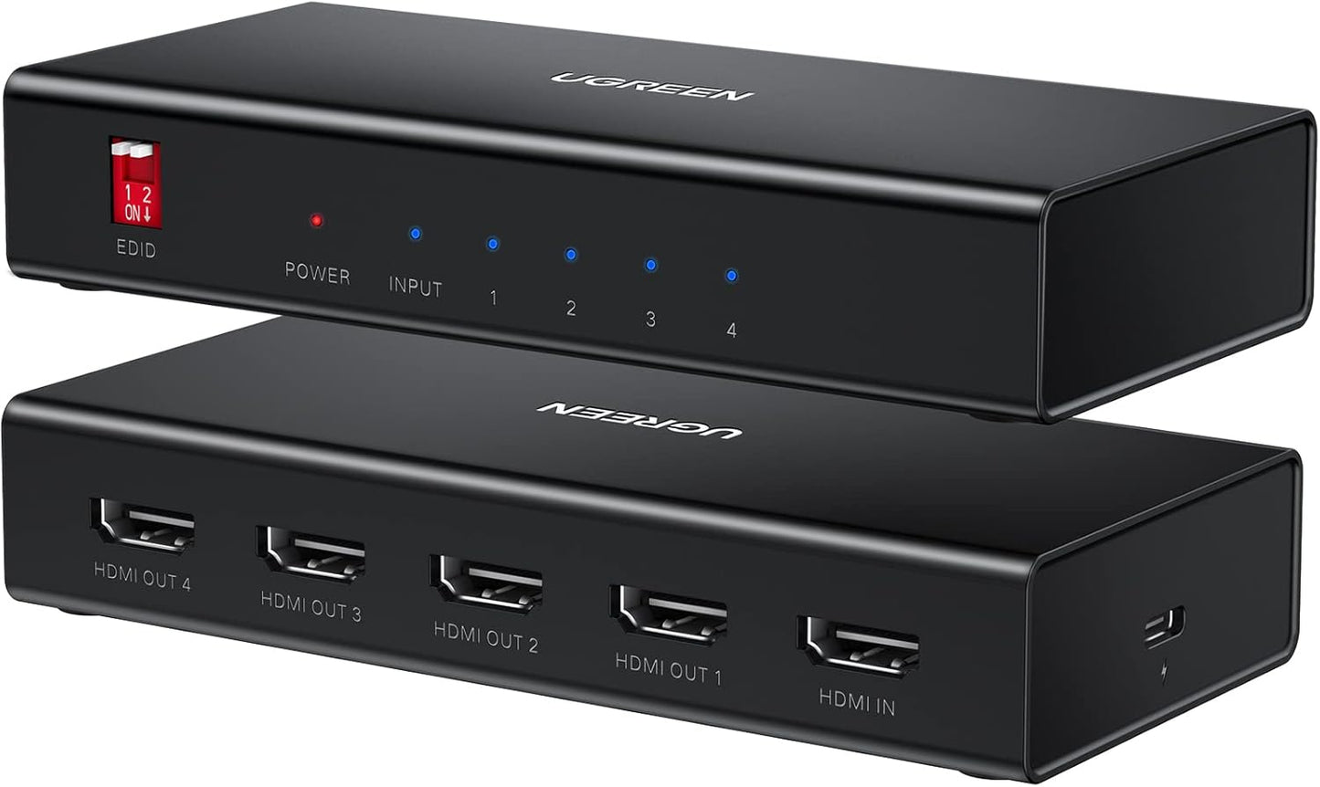 UGREEN HDMI 1×4 Video Splitter 4K – Black