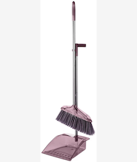 Casey Long Handle Standing Dustpan And Broom Purple