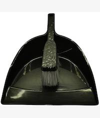 Casey Handheld Dust Pan And Brush Set Black