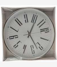 Casey Wall Clock Silver