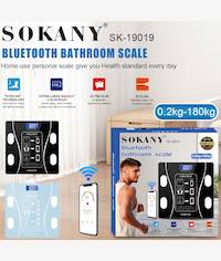 Sokany 180KG Bluetooth Bathroom Scale Blue