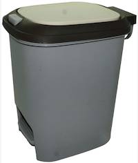Casey 15 Litre Step On Pedal Waste Bin Grey