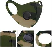 Casey Reusable 3D Structured Unisex Dual Layer Face Masks - Green, Black, and Beige