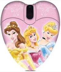 Disney Pink Princess Mini Optical USB Mouse