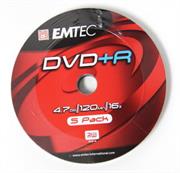 Emtec DVD Plus R 16x Speed 5pk Non Printable