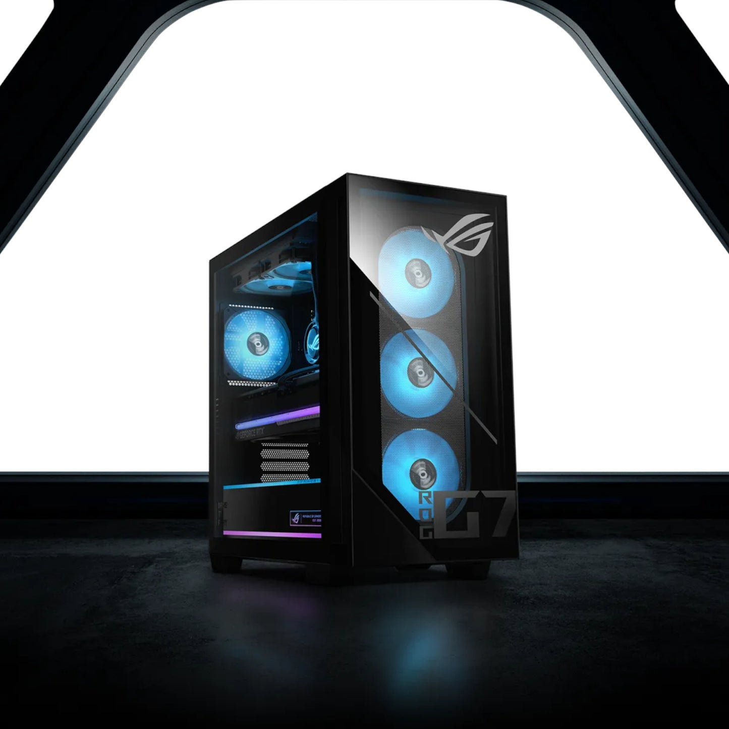 Asus ROG GM700 AMD Ryzen 7 9800X3D Gaming PC | RX 9060 XT | 16GB DDR5 | 2TB SSD | Win 11 Home
