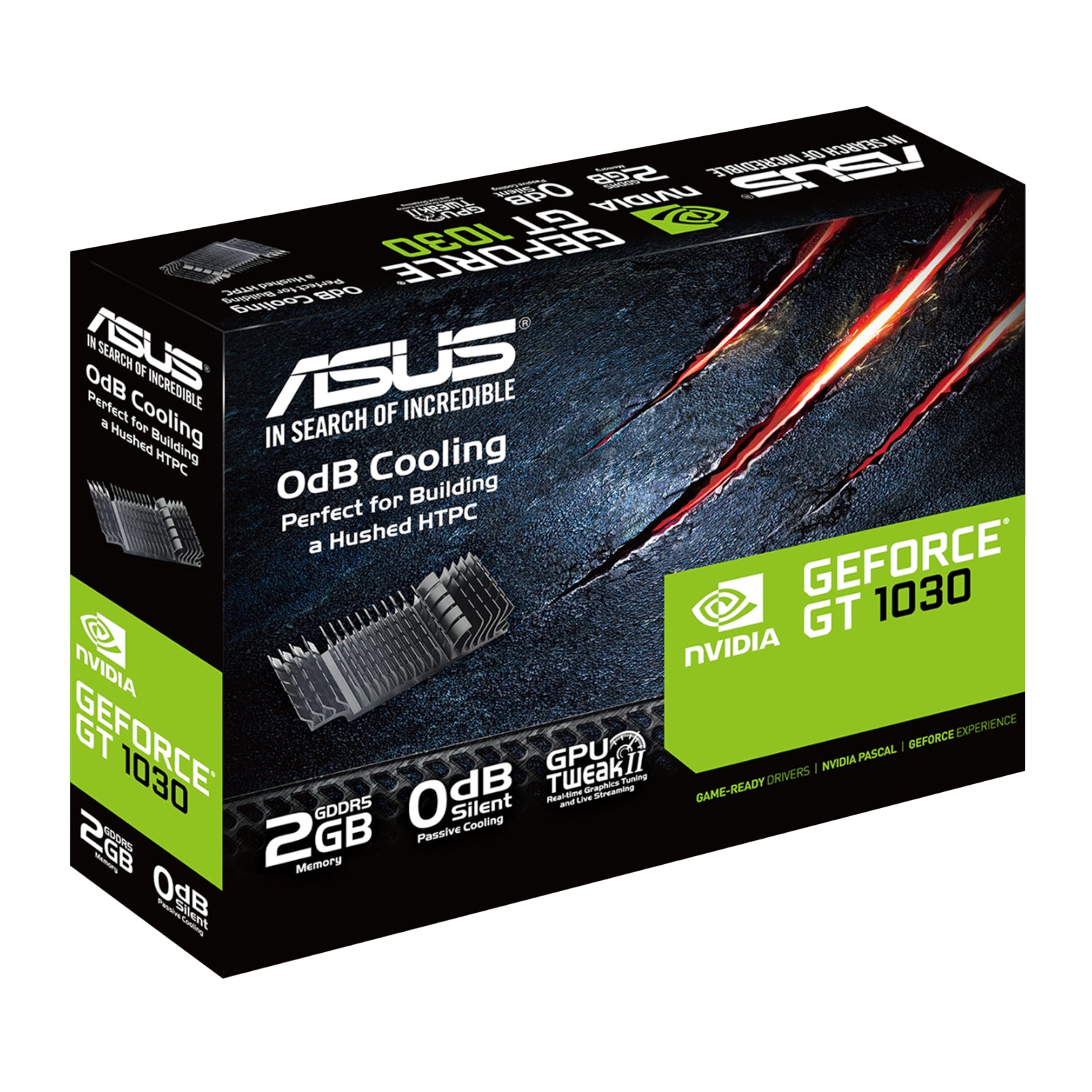ASUS GeForce GT1030 2GB GDDR5 Low Profile Silent Graphics Card