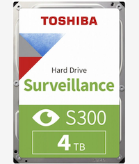 Toshiba S300 3.5 Inch 4TB Surveillance SATA Hard Drive