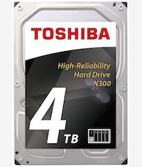 Toshiba 4TB N300 SATA III 3.5 Inch Hard Drive