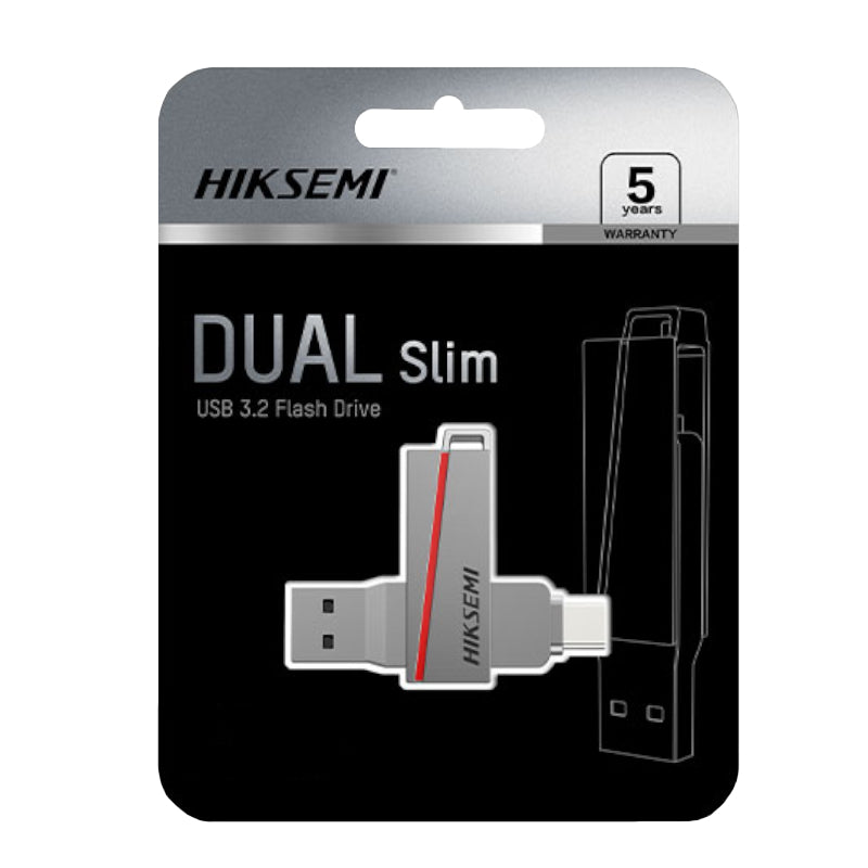 HIKSEMI Dual Slim 32GB USB3.2 Flash Drive