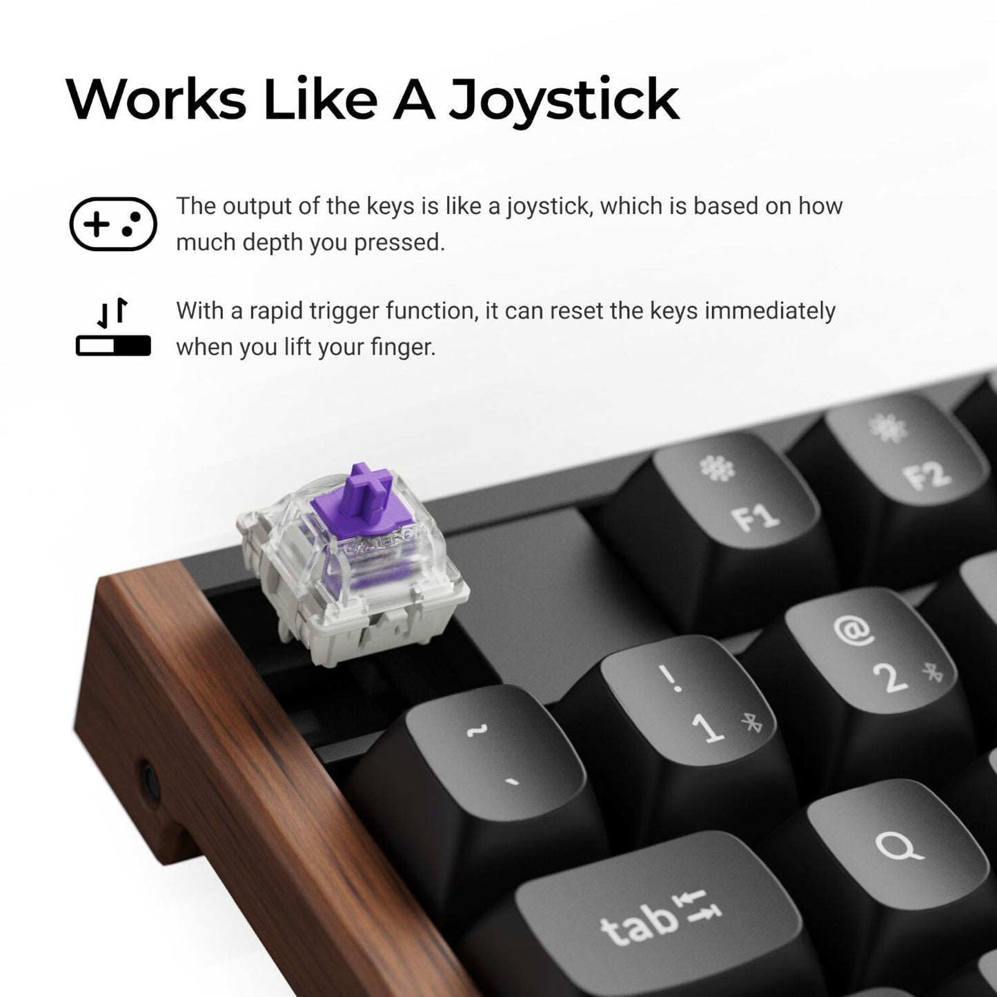 Keychron K10 HE 100% Wireless Magnetic Gaming Keyboard Nebula Switches – Black