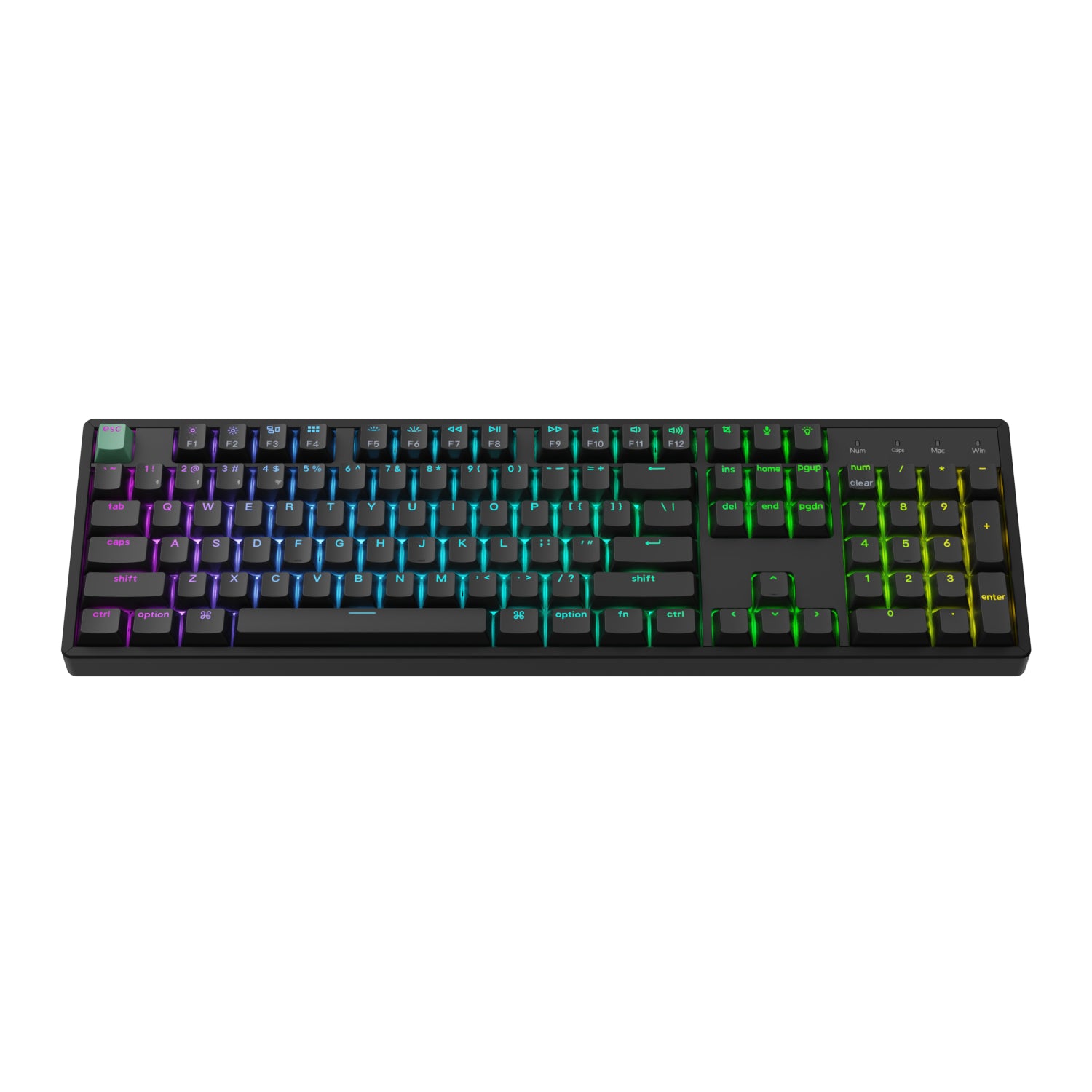 Keychron K10 HE 100% Hot-Swap Gateron Dbl-Rail Nebula Switch RGB Wireless Keyboard - Black