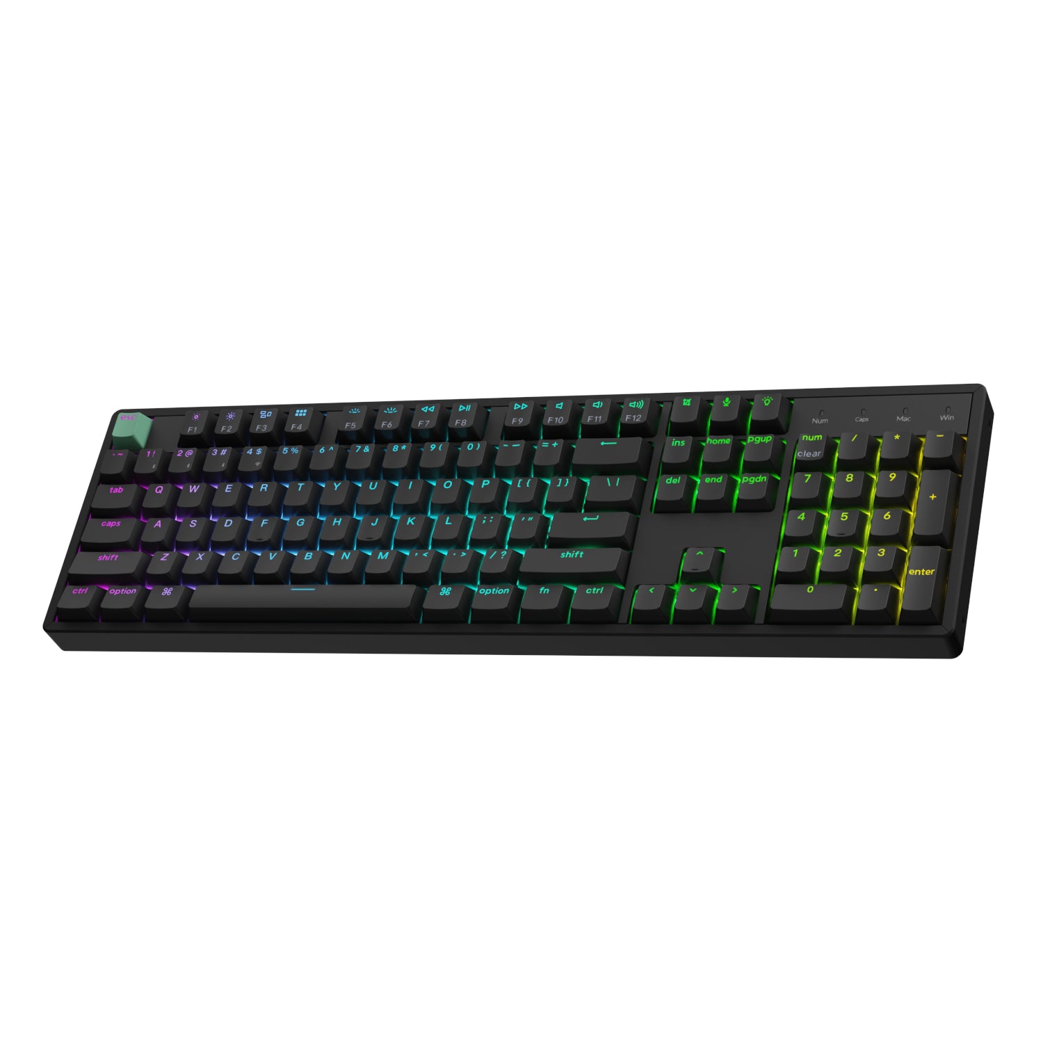 Keychron K10 HE 100% Hot-Swap Gateron Dbl-Rail Nebula Switch RGB Wireless Keyboard - Black