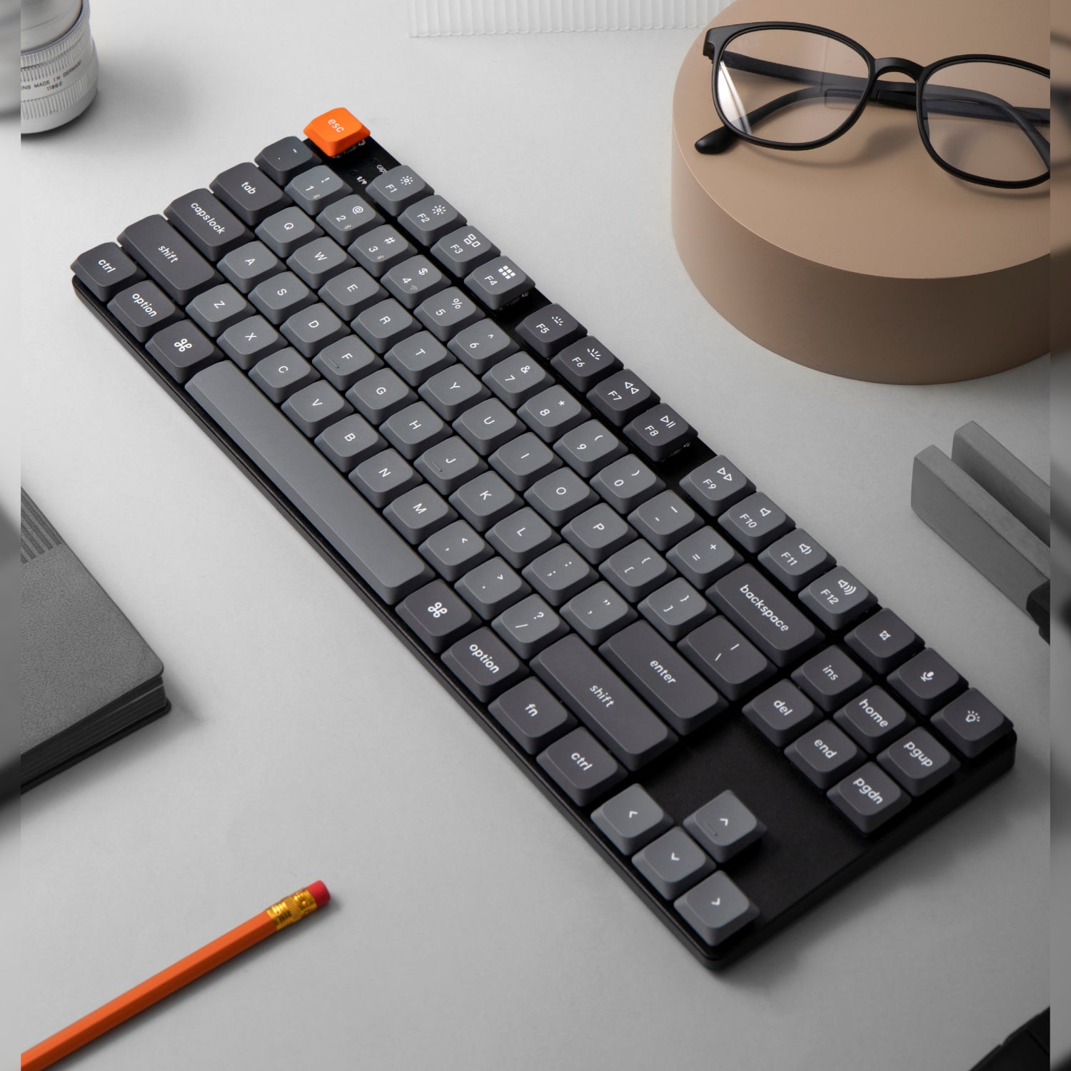 Keychron K1 Max QMK/VIA 80% Wireless Custom Mechanical Keyboard | RED Switches