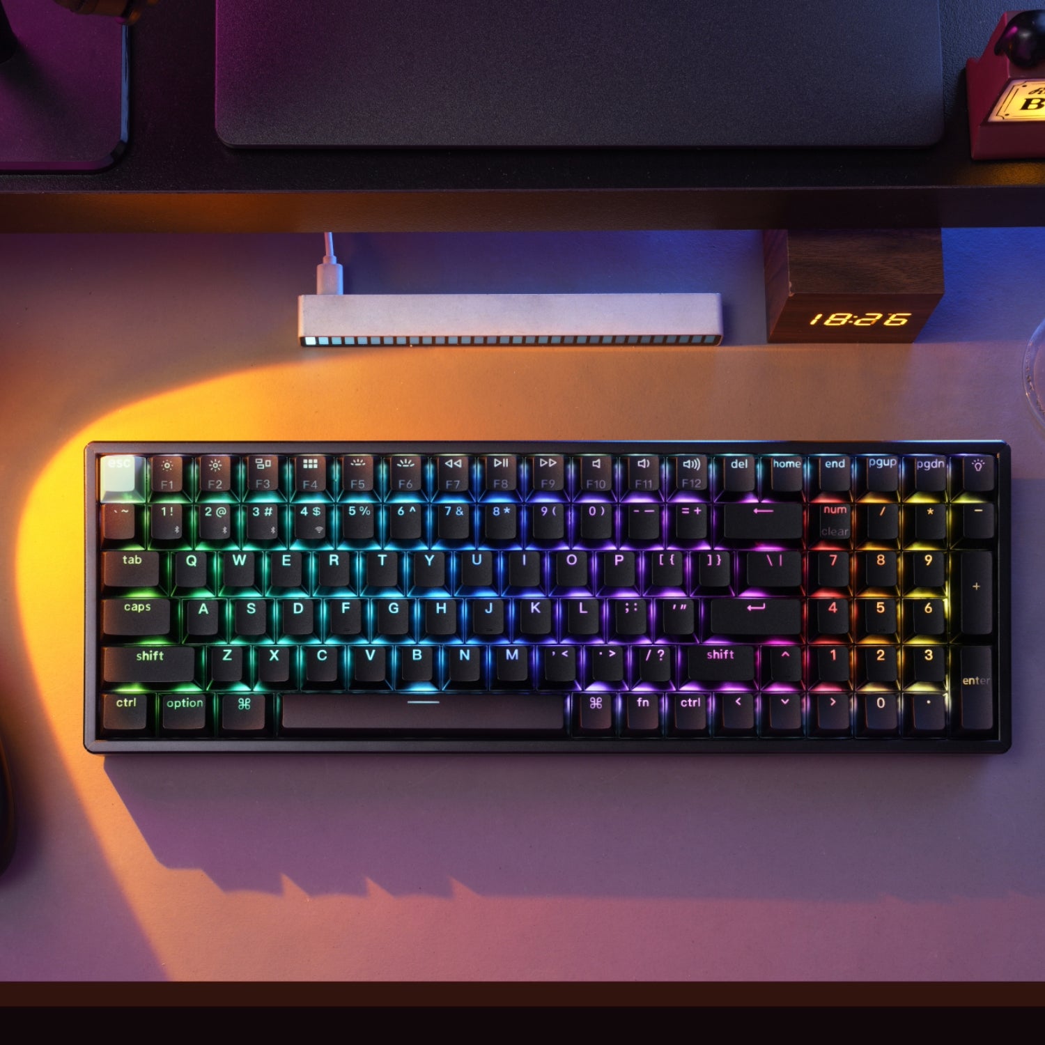 Keychron K4 HE 96% Magnetic Switch Hot-Swap RGB Wireless Keyboard – Black