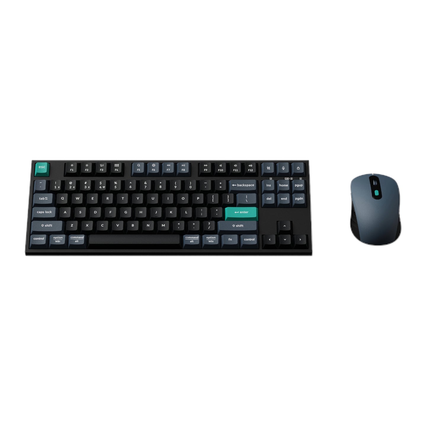 Keychron B33 80% TKL Wireless Keyboard and Mouse Combo – Black/Green