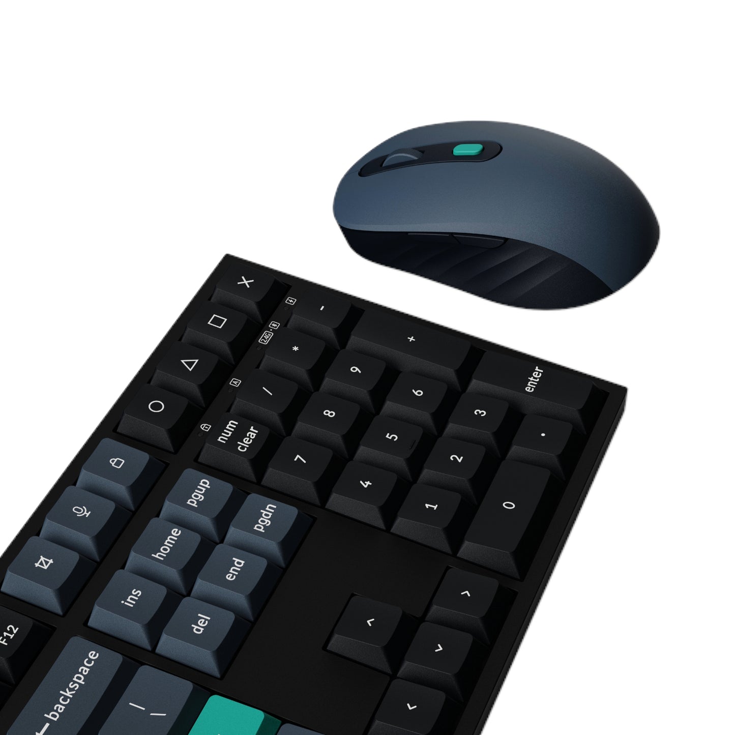 Keychron B36 100% Layout Wireless Keyboard and Mouse Combo – Black/Green