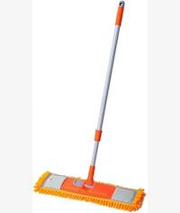 Kleaner Microfibe Extendable Flat Mop Orange