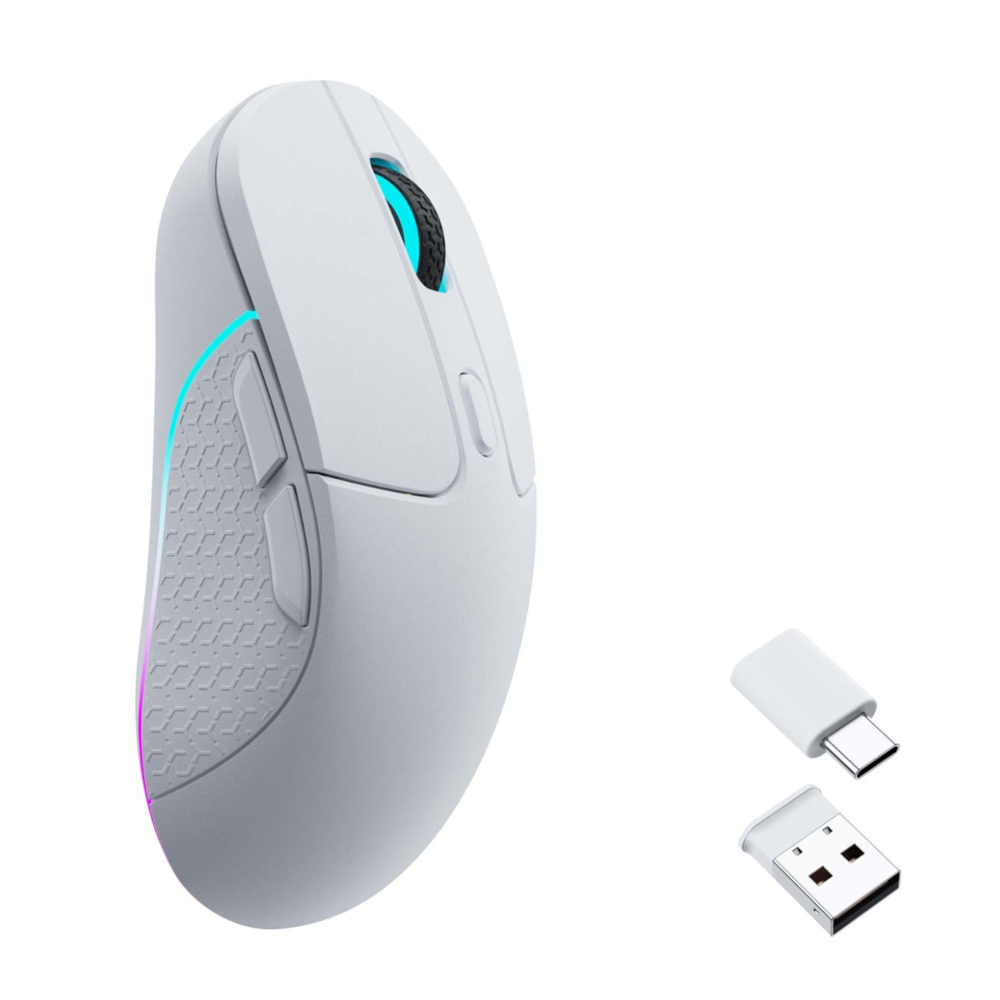 Keychron M3 RGB Wireless Optical Mouse - White