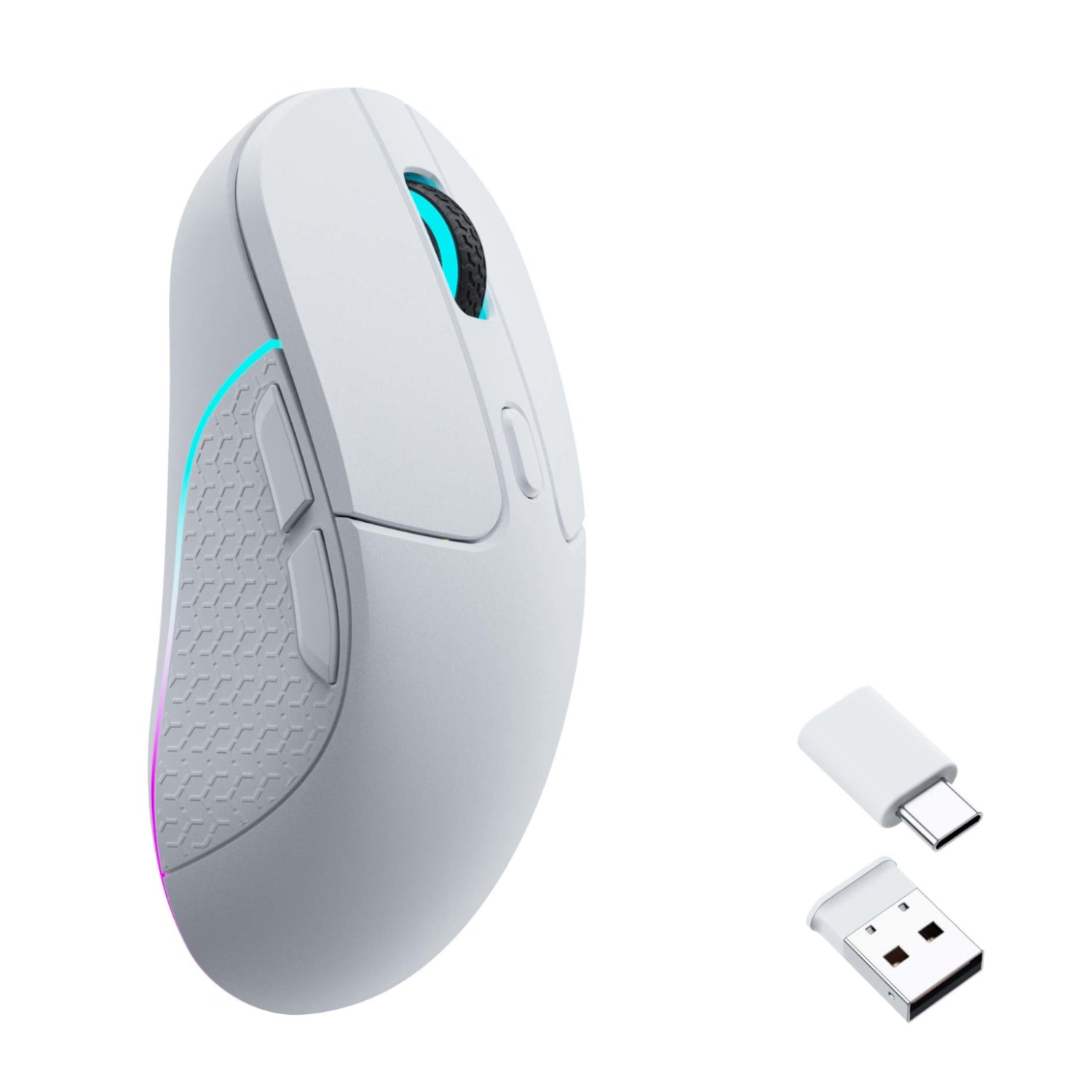 Keychron M3 RGB Wireless Optical Mouse - White