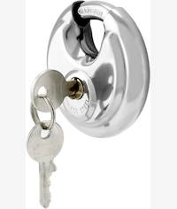 Noble 90mm Stainless Steel Disc Padlock