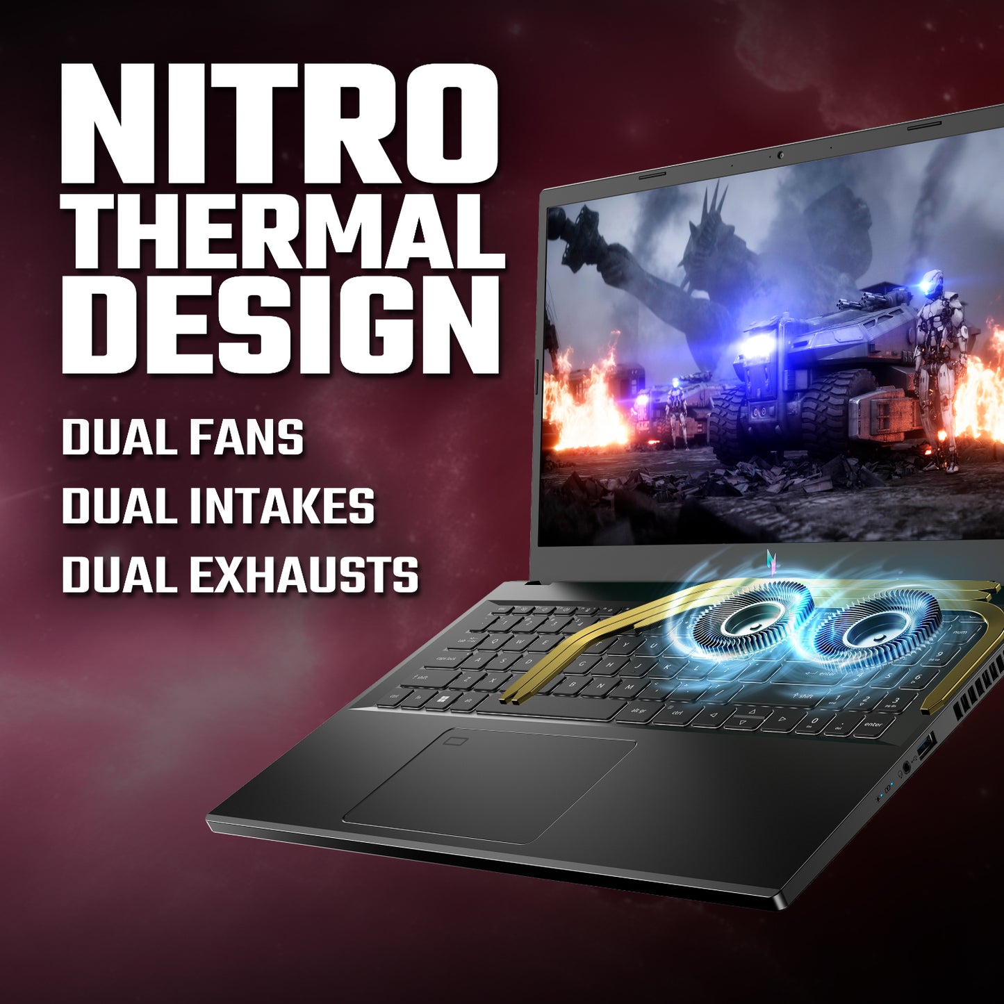 Acer NITRO V 15 Gaming Laptop 15.6" | AMD Ryzen 7 | 16GB | 512GB | 4050 6GB | Windows 11 Home