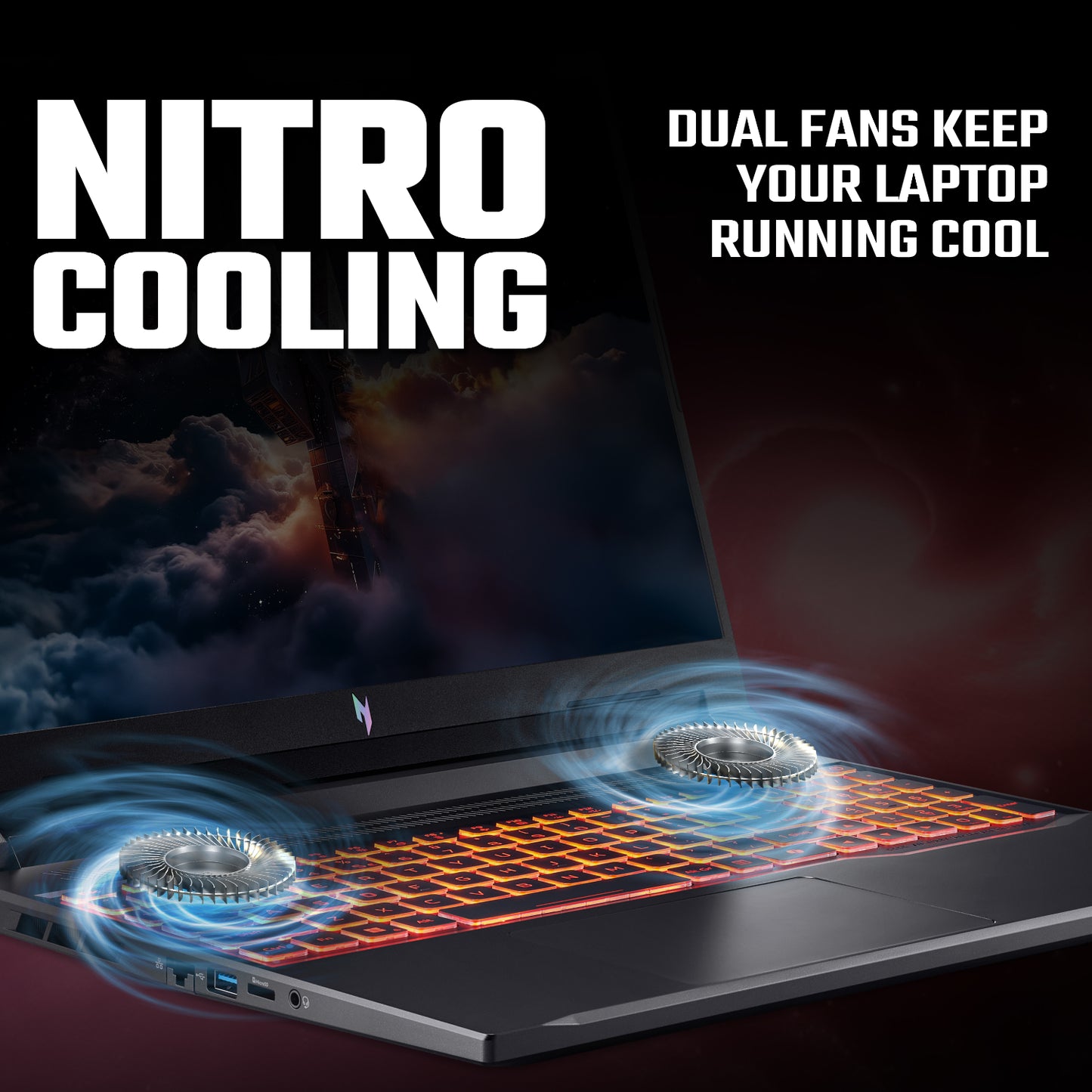 Acer NITRO V 16 Gaming Laptop 16″ | AMD Ryzen 5 | 16GB |1TB | RTX 5060 8GB | Windows 11 Home