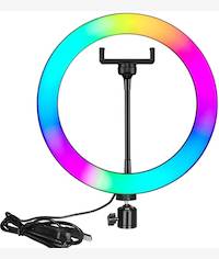 Nesty 10 Inch  Multipurpose USB Powered Selfie RGB LED Ring