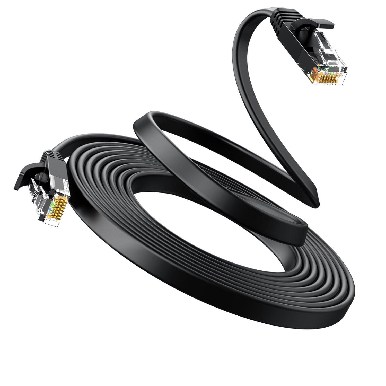 UGREEN NW102 Cat6 U/UTP Flat Ethernet Cable 3m - Black