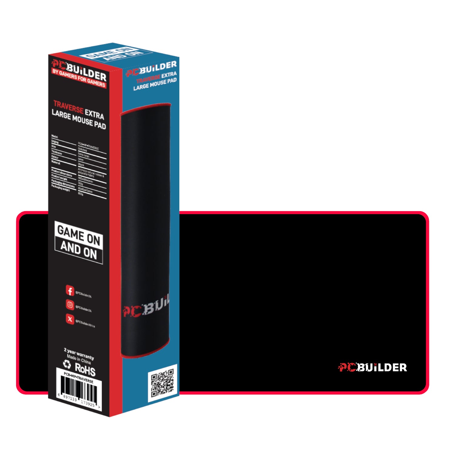 PCBuilder Traverse Large Mouse Pad
