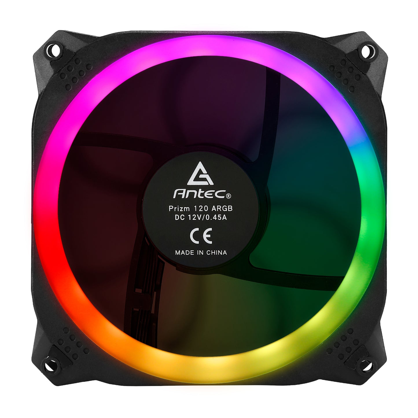 Antec Prizm 120 ARGB Case Fan 5 Pack + Controller - Black