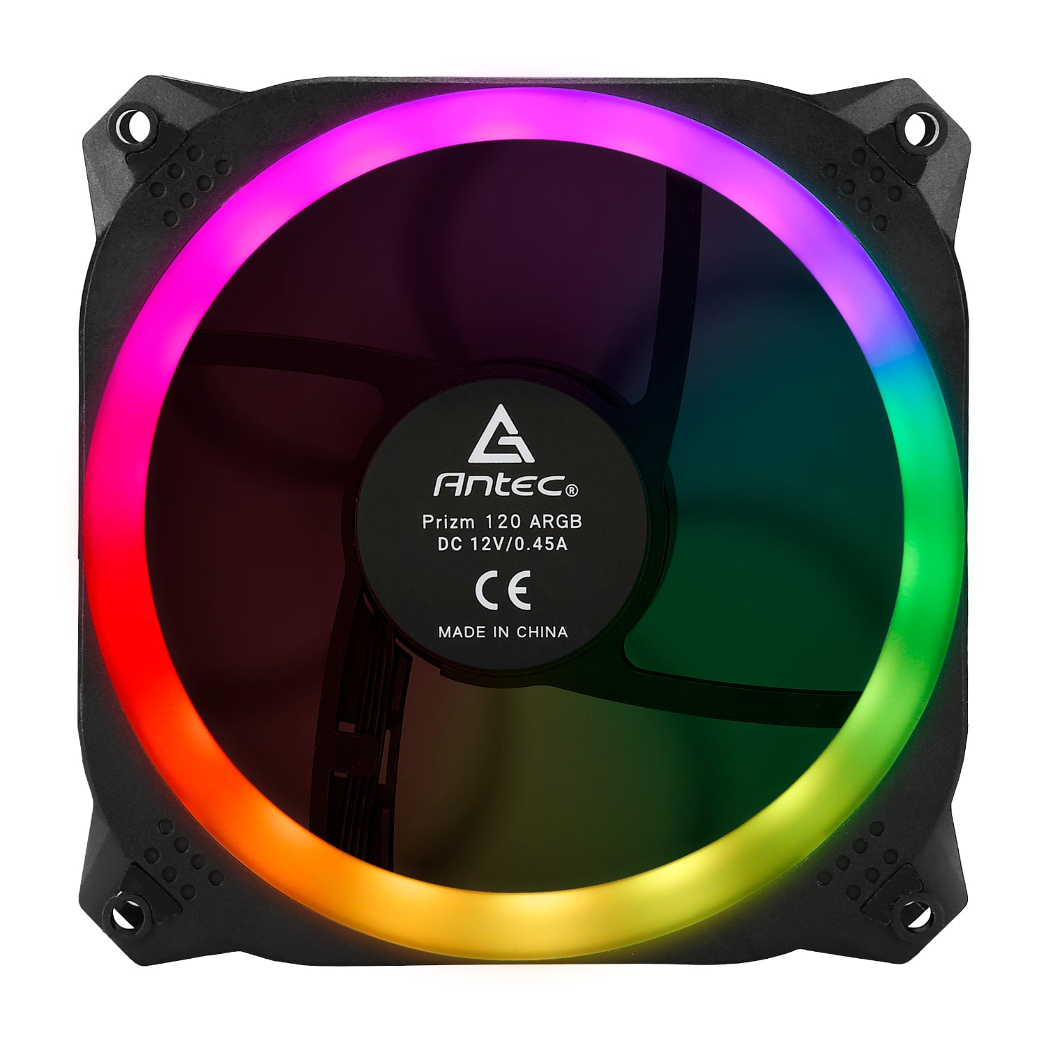 Antec Prizm 120 ARGB Case Fan 5 Pack + Controller - Black
