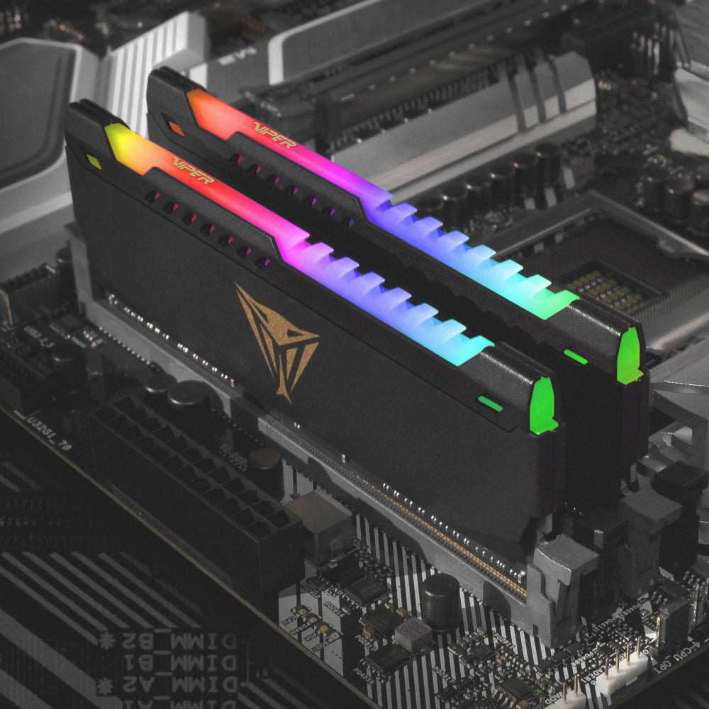 Patriot Vipersteel 32GB KIT (2x16GB) 3600MHz DDR4 Desktop Gaming Memory RGB