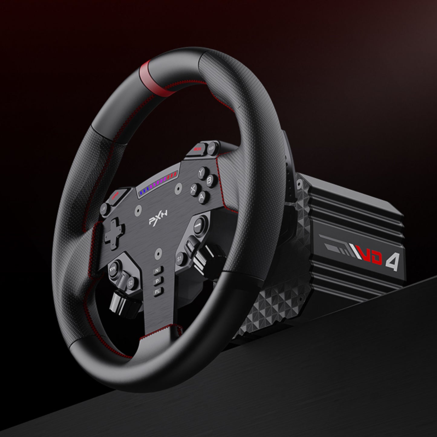 PXN VD4 Direct Drive Sim Racing Wheel – PD-HM Dual Pedal – Z8 Clamp Bundle